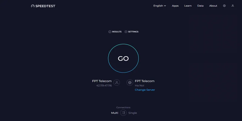 Kiểm tra tốc độ đường truyền bằng các công cụ miễn phí
